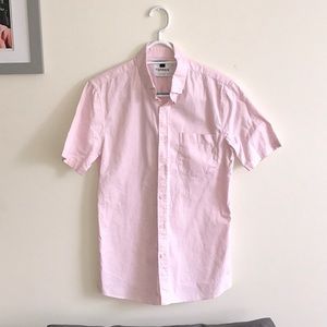Pink Short sleeve Topman Button Up